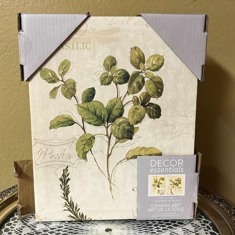 DECOR essential Set of Two Canvas Art
